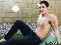 Asian College Jock Charlie Tran Jerks Off