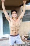 Asian College Jock Charlie Tran Jerks Off